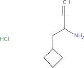 1-Cyclobutylbut-3-yn-2-amine hydrochloride