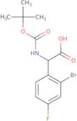 (2S)-2-(2-Bromo-4-fluorophenyl)-2-[(2-methylpropan-2-yl)oxycarbonylamino]acetic acid