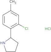 (2R)-2-(2-Chloro-4-methylphenyl)pyrrolidine hydrochloride