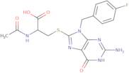 N-Acetyl-S-(2-amino-9-(4-fluorobenzyl)-6-oxo-6,9-dihydro-1H-purin-8-yl)-L-cysteine