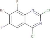 7-Bromo-2,4-dichloro-8-fluoro-6-iodo-quinazoline