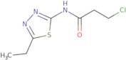 3-chloro-N-(5-ethyl-1,3,4-thiadiazol-2-yl)propanamide