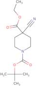 1-tert-Butyl 4-ethyl 4-cyanopiperidine-1,4-dicarboxylate