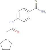 N-(4-Carbamothioylphenyl)-2-cyclopentylacetamide