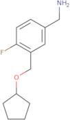 {3-[(Cyclopentyloxy)methyl]-4-fluorophenyl}methanamine