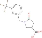 5-Oxo-1-{[3-(trifluoromethyl)phenyl]methyl}pyrrolidine-3-carboxylic acid