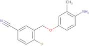 3-(4-Amino-3-methylphenoxymethyl)-4-fluorobenzonitrile