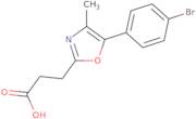 3-[5-(4-Bromophenyl)-4-methyl-1,3-oxazol-2-yl]propanoic acid