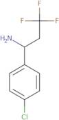 1-(4-Chlorophenyl)-3,3,3-trifluoropropan-1-amine