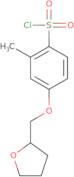 2-Methyl-4-(oxolan-2-ylmethoxy)benzene-1-sulfonyl chloride