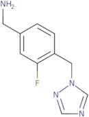 [3-Fluoro-4-(1H-1,2,4-triazol-1-ylmethyl)phenyl]methanamine