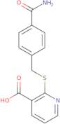 2-{[(4-Carbamoylphenyl)methyl]sulfanyl}pyridine-3-carboxylic acid