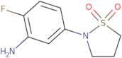 2-(3-Amino-4-fluorophenyl)-1,2-thiazolidine-1,1-dione