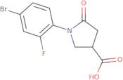 1-(4-Bromo-2-fluorophenyl)-5-oxopyrrolidine-3-carboxylic acid