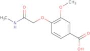 3-Methoxy-4-[(methylcarbamoyl)methoxy]benzoic acid