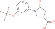 5-Oxo-1-[3-(trifluoromethoxy)phenyl]pyrrolidine-3-carboxylic acid