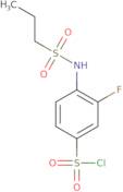 3-Fluoro-4-(propane-1-sulfonamido)benzene-1-sulfonyl chloride