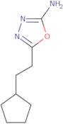 5-(2-Cyclopentylethyl)-1,3,4-oxadiazol-2-amine