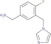 [4-Fluoro-3-(1H-imidazol-1-ylmethyl)phenyl]methanamine