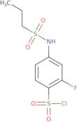 2-Fluoro-4-(propane-1-sulfonamido)benzene-1-sulfonyl chloride