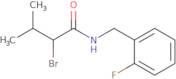 2-Bromo-N-[(2-fluorophenyl)methyl]-3-methylbutanamide