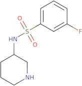 3-Fluoro-N-(piperidin-3-yl)benzene-1-sulfonamide