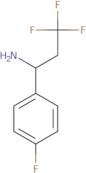 3,3,3-Trifluoro-1-(4-fluorophenyl)propan-1-amine