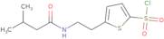 5-[2-(3-Methylbutanamido)ethyl]thiophene-2-sulfonyl chloride