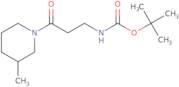 tert-Butyl N-[3-(3-methylpiperidin-1-yl)-3-oxopropyl]carbamate