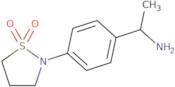 2-[4-(1-Aminoethyl)phenyl]-1,2-thiazolidine-1,1-dione