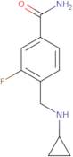 4-[(Cyclopropylamino)methyl]-3-fluorobenzamide