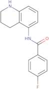 4-Fluoro-N-(1,2,3,4-tetrahydroquinolin-5-yl)benzamide