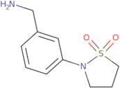 2-[3-(Aminomethyl)phenyl]-1,2-thiazolidine-1,1-dione