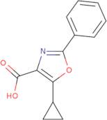 5-Cyclopropyl-2-phenyl-1,3-oxazole-4-carboxylic acid