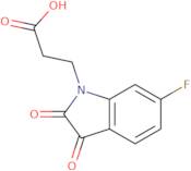 3-(6-Fluoro-2,3-dioxo-2,3-dihydro-1H-indol-1-yl)propanoic acid