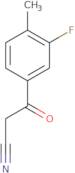 3-(3-Fluoro-4-methylphenyl)-3-oxopropanenitrile