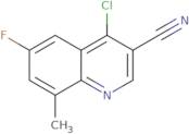 4-Chloro-6-fluoro-8-methylquinoline-3-carbonitrile