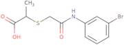 2-({[(3-Bromophenyl)carbamoyl]methyl}sulfanyl)propanoic acid