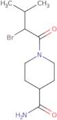 1-(2-Bromo-3-methylbutanoyl)piperidine-4-carboxamide