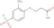 3-[4-(Chlorosulfonyl)-2-methylphenoxy]propanoic acid