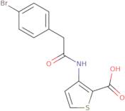 3-[2-(4-Bromophenyl)acetamido]thiophene-2-carboxylic acid