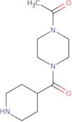 1-[4-(Piperidine-4-carbonyl)piperazin-1-yl]ethan-1-one