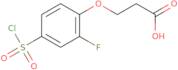 3-[4-(Chlorosulfonyl)-2-fluorophenoxy]propanoic acid