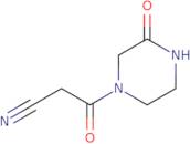 3-Oxo-3-(3-oxopiperazin-1-yl)propanenitrile