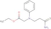 Ethyl [(3-amino-3-thioxopropyl)(phenyl)amino]acetate