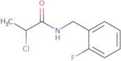 2-Chloro-N-[(2-fluorophenyl)methyl]propanamide