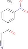3-(4-Methyl-3-nitrophenyl)-3-oxopropanenitrile