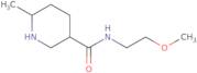 N-(2-Methoxyethyl)-6-methylpiperidine-3-carboxamide