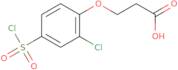 3-[2-Chloro-4-(chlorosulfonyl)phenoxy]propanoic acid