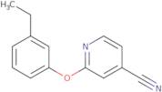 2-(3-Ethylphenoxy)pyridine-4-carbonitrile